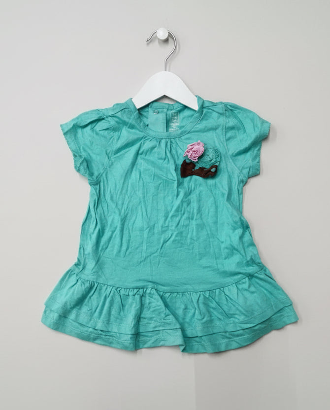 Blue - baby half sleeve top