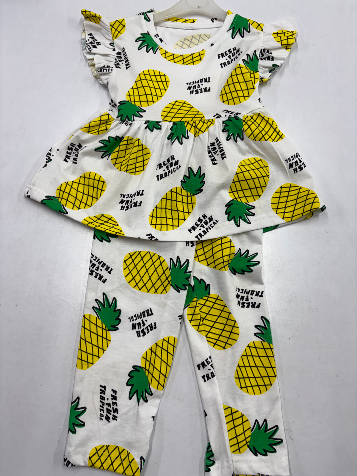 Pineapple Peplum Co-ord Girls set.