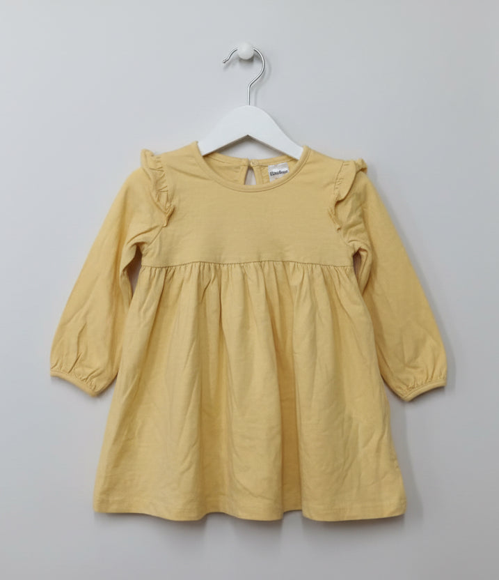 Yellow -Baby full sleeve frock