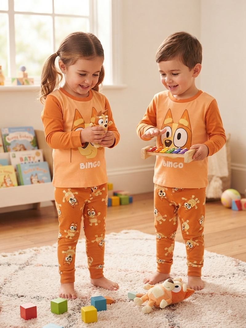 Orange with BINGO -Kids Full Sleeve Set
