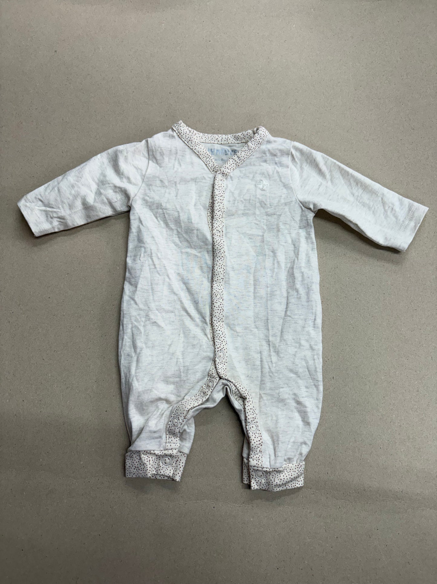 Off white (snap button)-Baby High quality jumpsuit