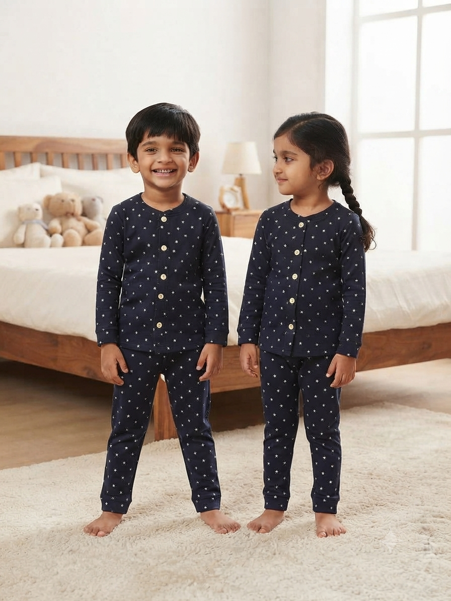 Premium winter wears, Front open ￼ Black with white star, theme LoopKnit-6