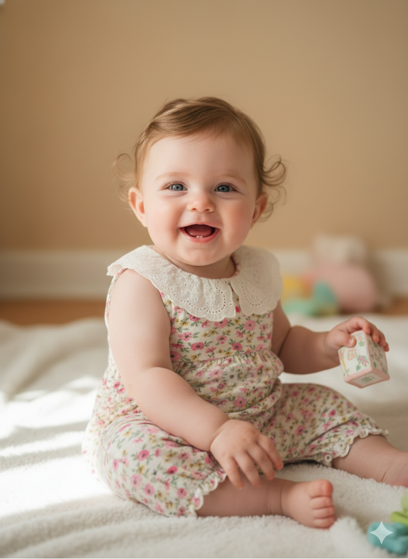 Floral- Baby half Jumpsuits