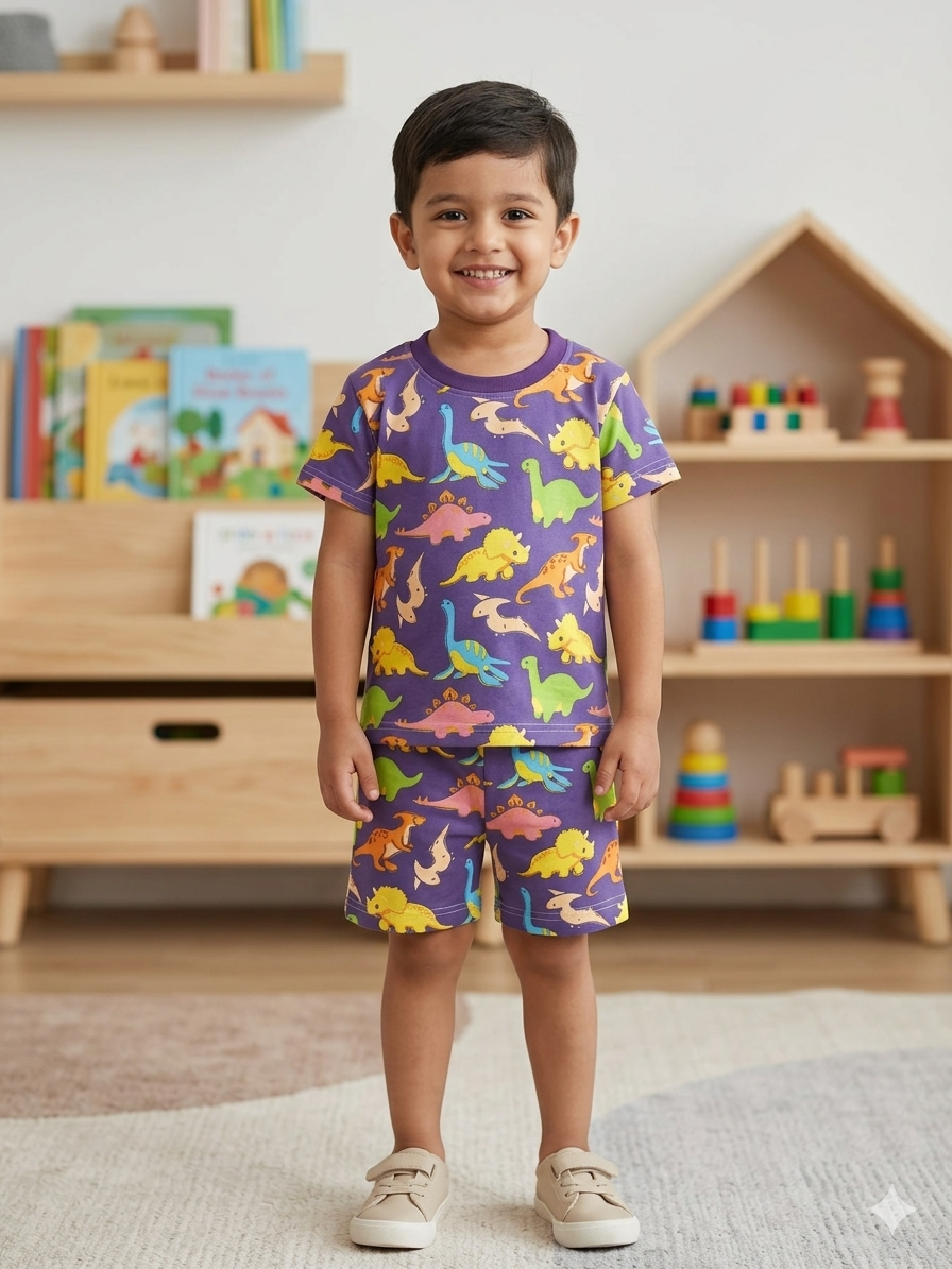 Dino Party Co-Ord Set premium quality.