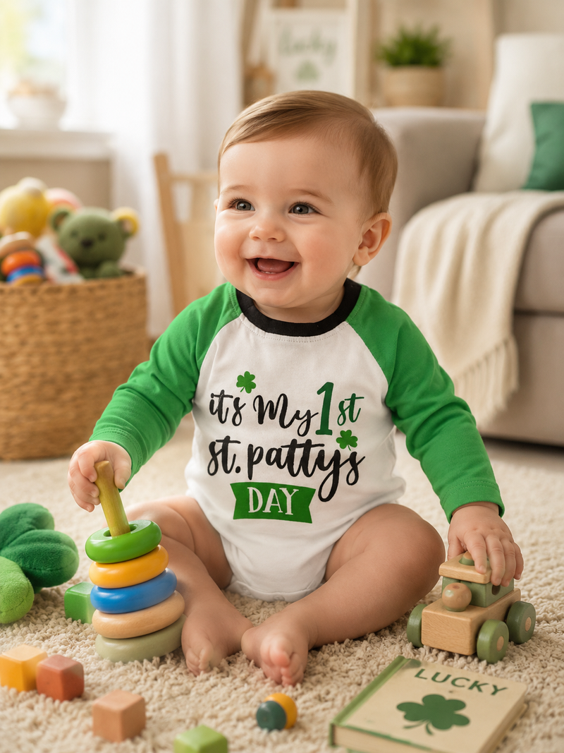 It's my 1 st .pattys DAY -Baby Romper