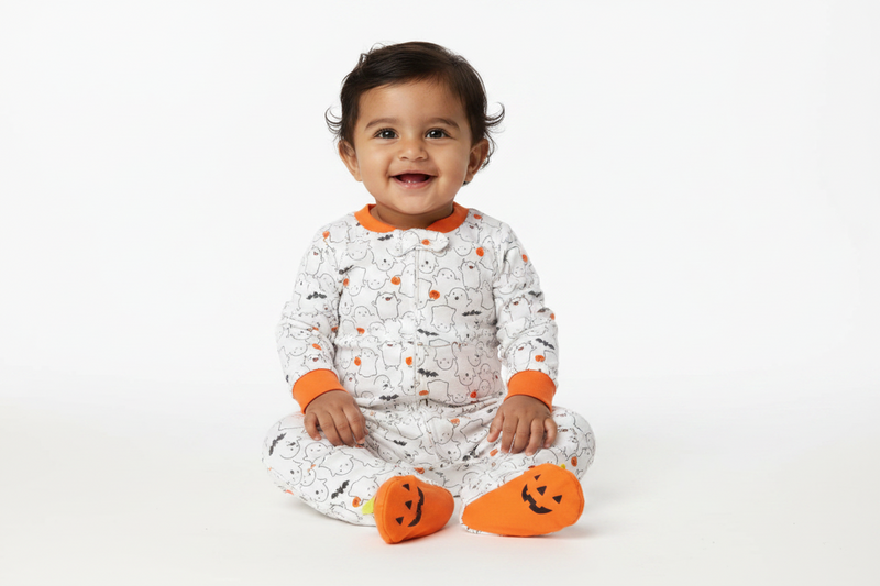 White with bat 🦇 with shoe-Baby high quality jumpsuit