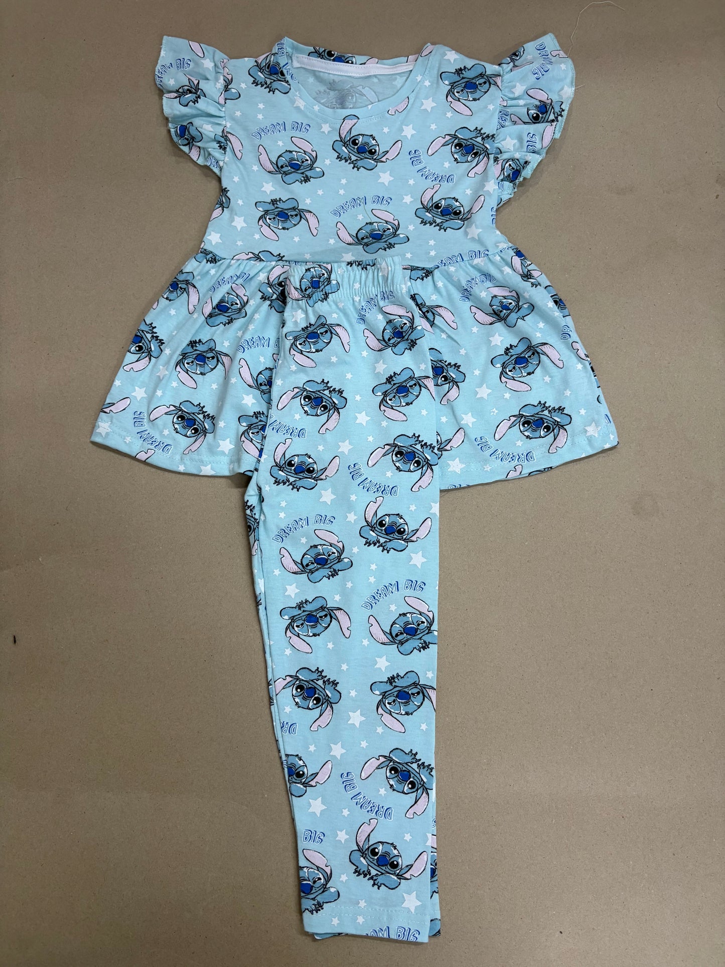 Light blue Lilo & Stitch21/8-Peplum Girls set