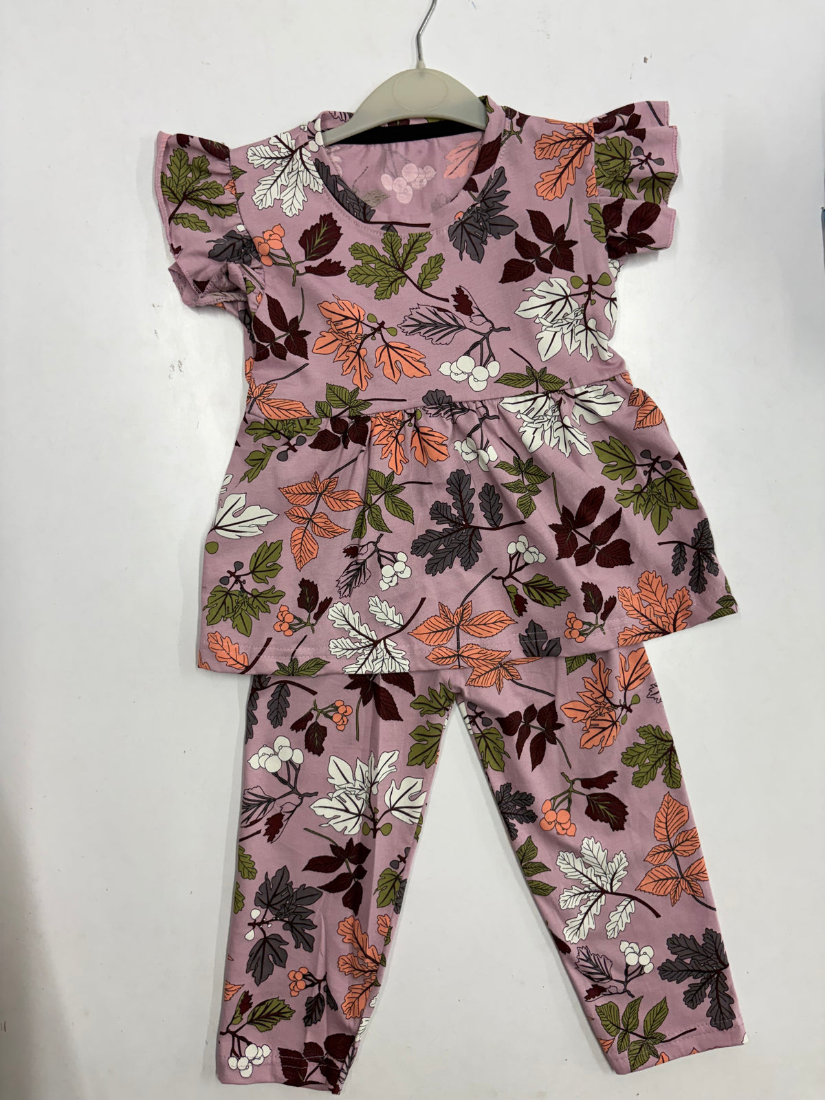 Flush Pinky peplum co - ord girls set Sep2