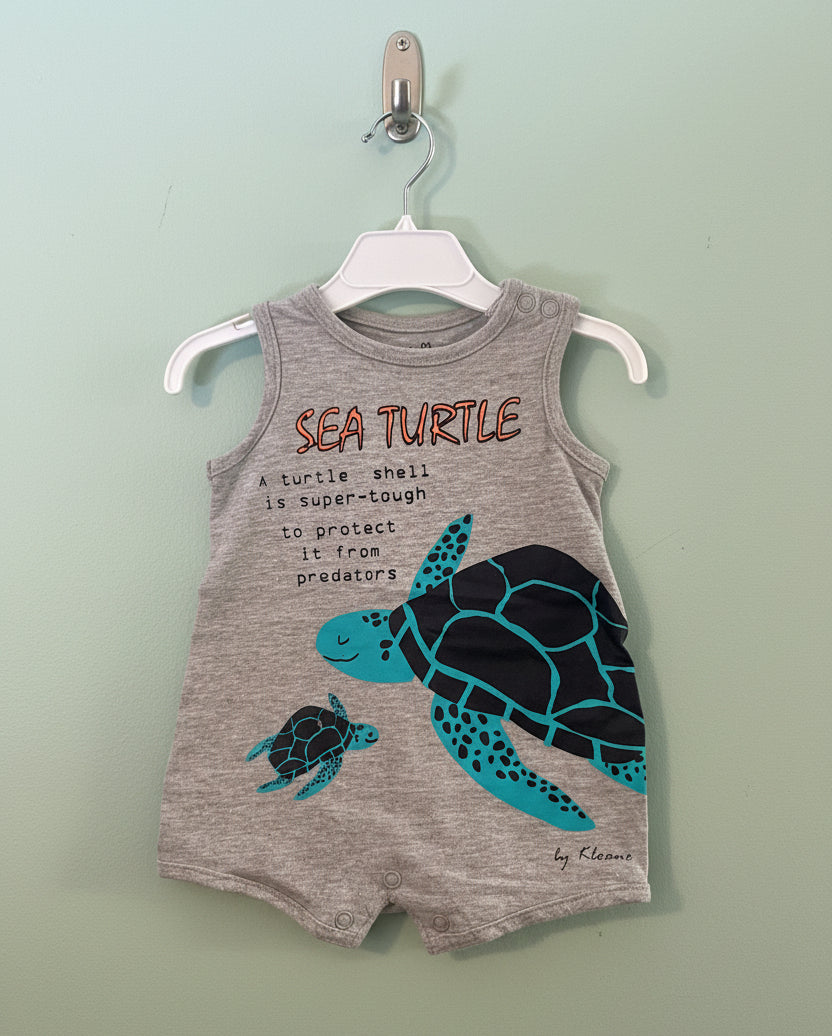 SEA TURTLE- baby half Jumpsuit