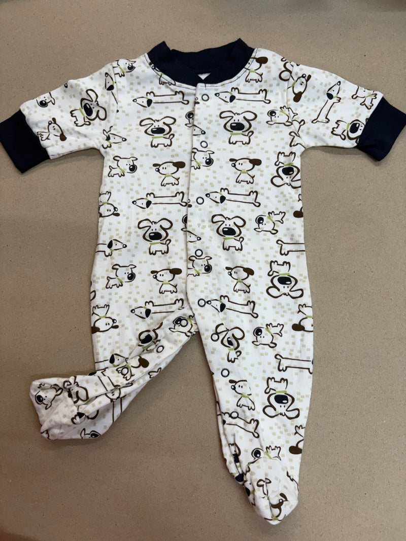white dog-Baby full shoes Jumpsuits