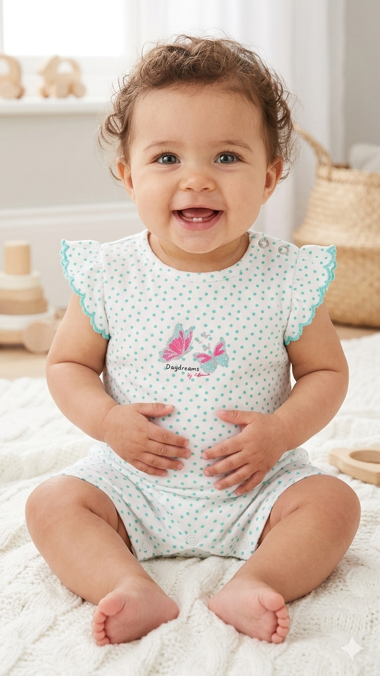 Two butterflys- baby half Jumpsuit
