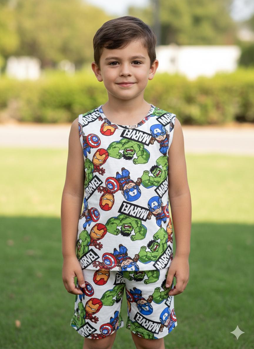 Marvel Avengers -Sleeveless co-ords-8