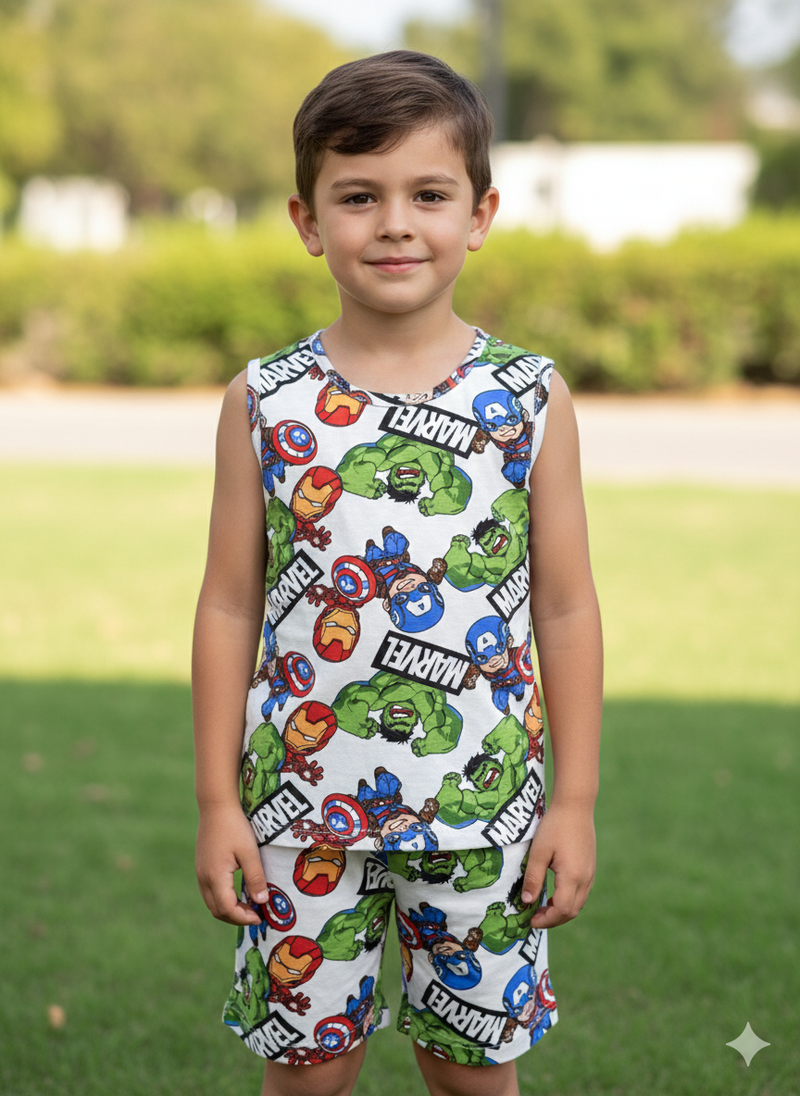 Marvel Avengers -Sleeveless co-ords-8