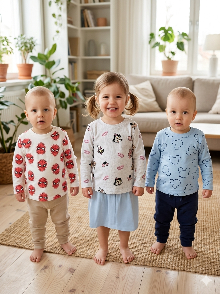Baby Full Sleeve T-Shirt 3 pcs Combo