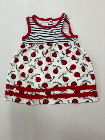 little  ladubug -Baby Sleeveless Frock