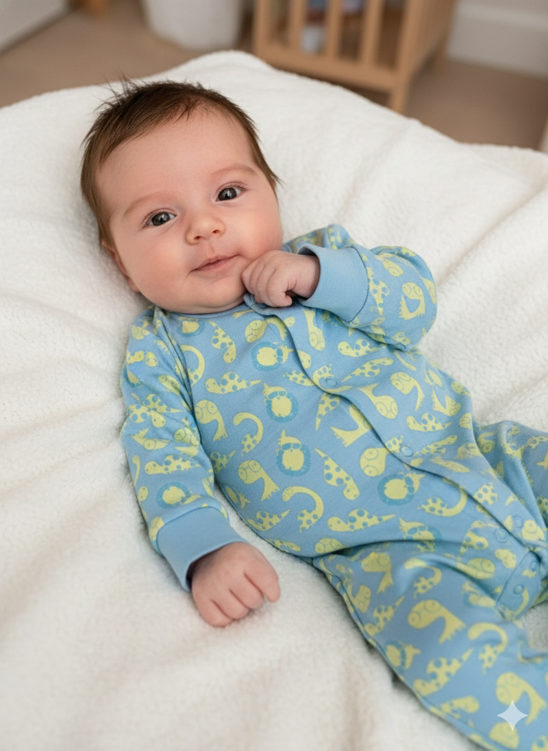 Blue Dino - Baby Jumpsuits