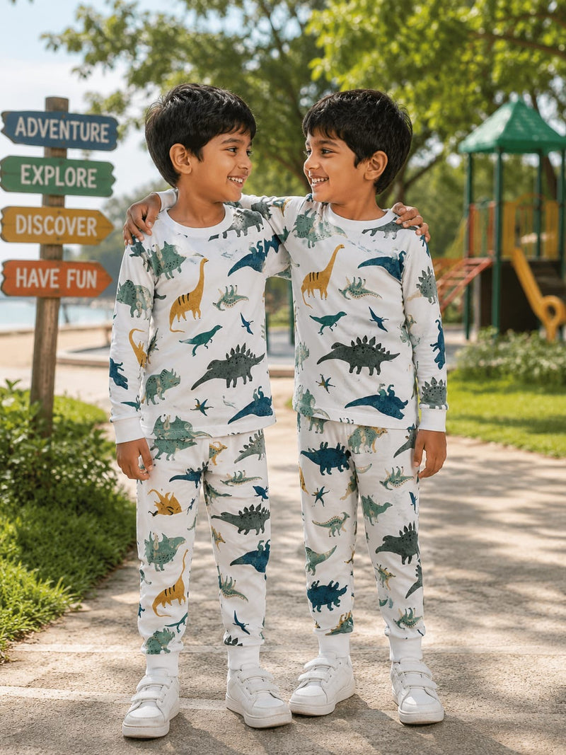 Blue base dino -Kids Full Sleeve Set