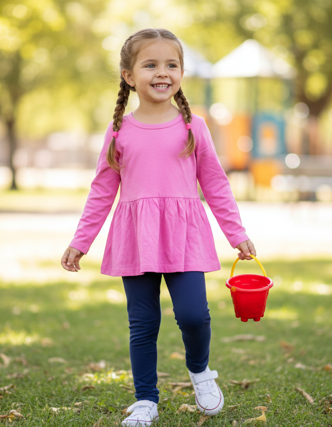 Baby pink -baby full sleeve top