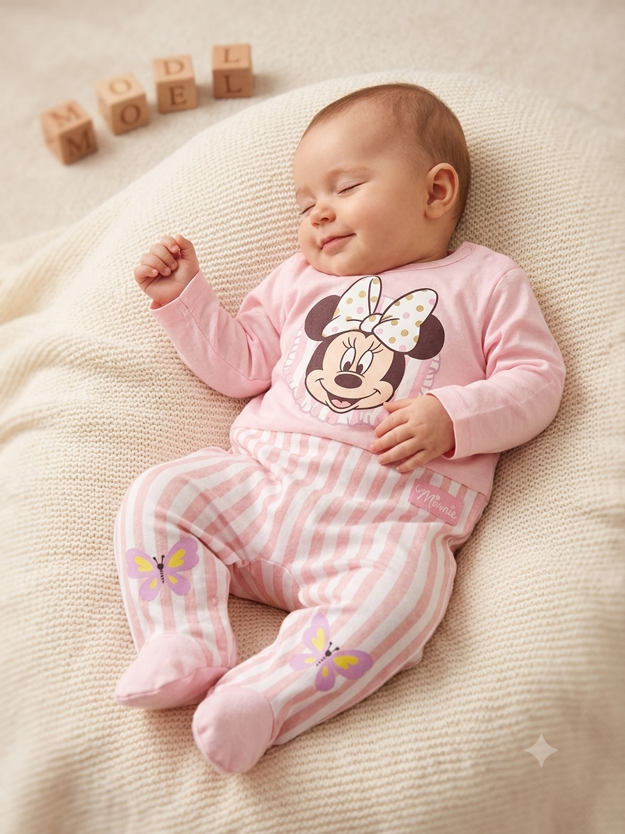 Pink minnie-high Quality Baby Jumpsuit