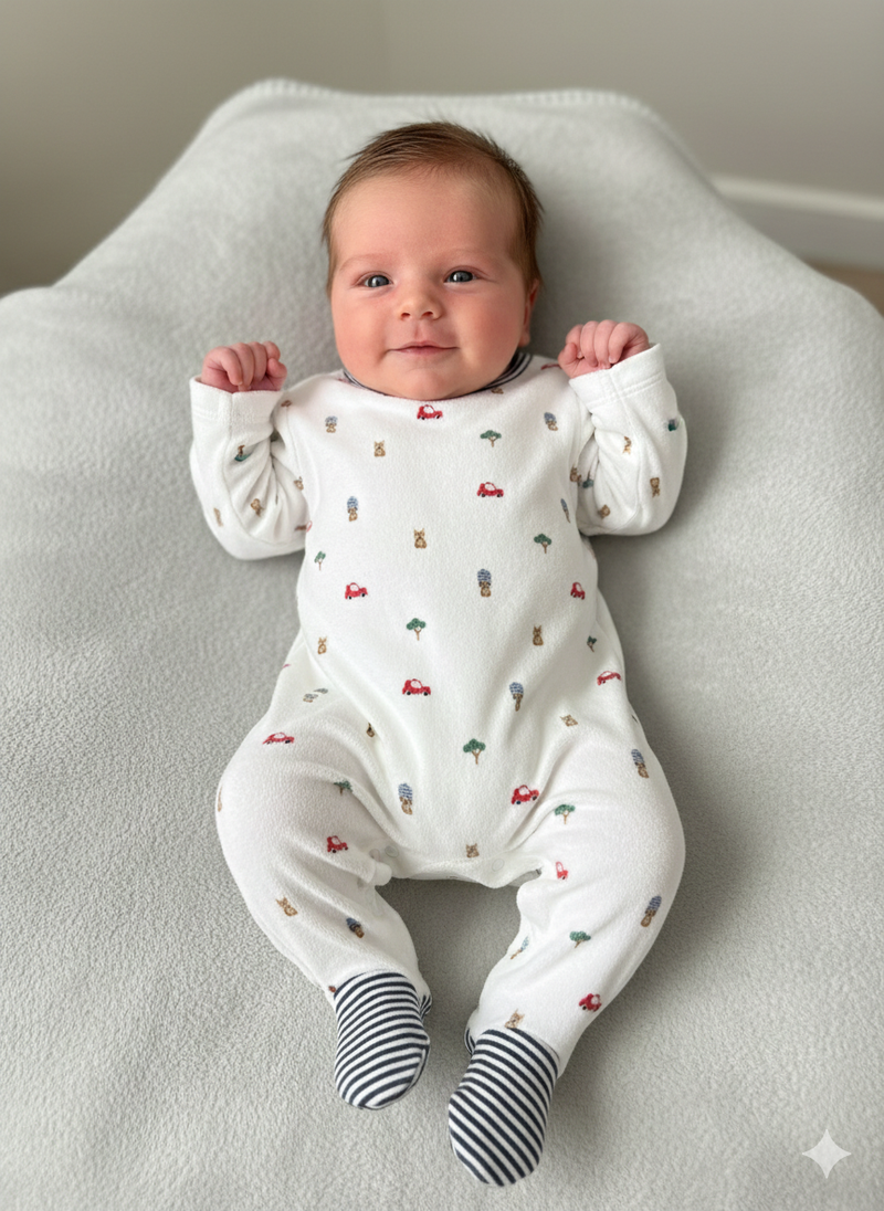 Red car-Baby full Jumpsuits