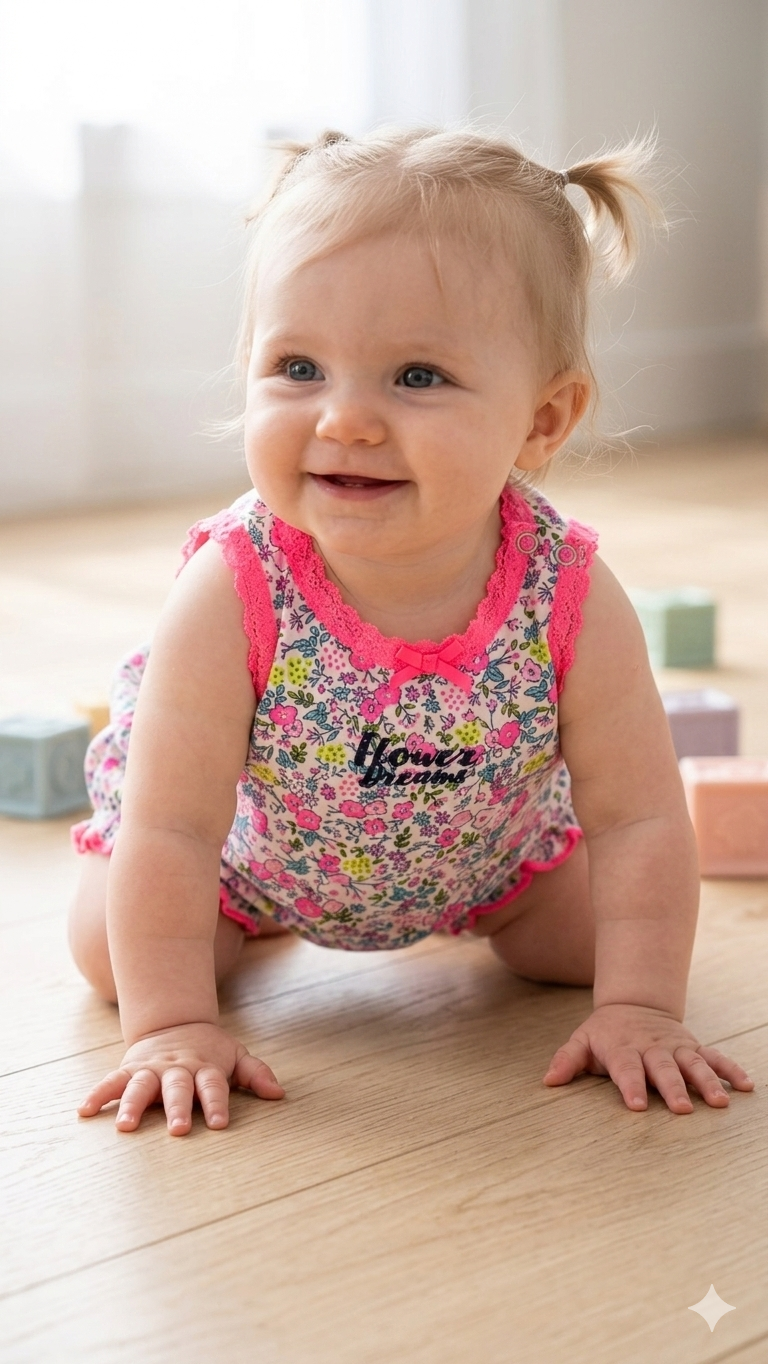 Flower dreams- Baby Romper