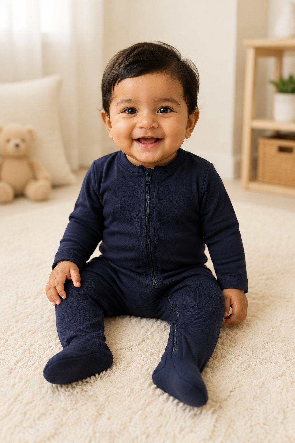 Plain ink blue -full Jumpsuits