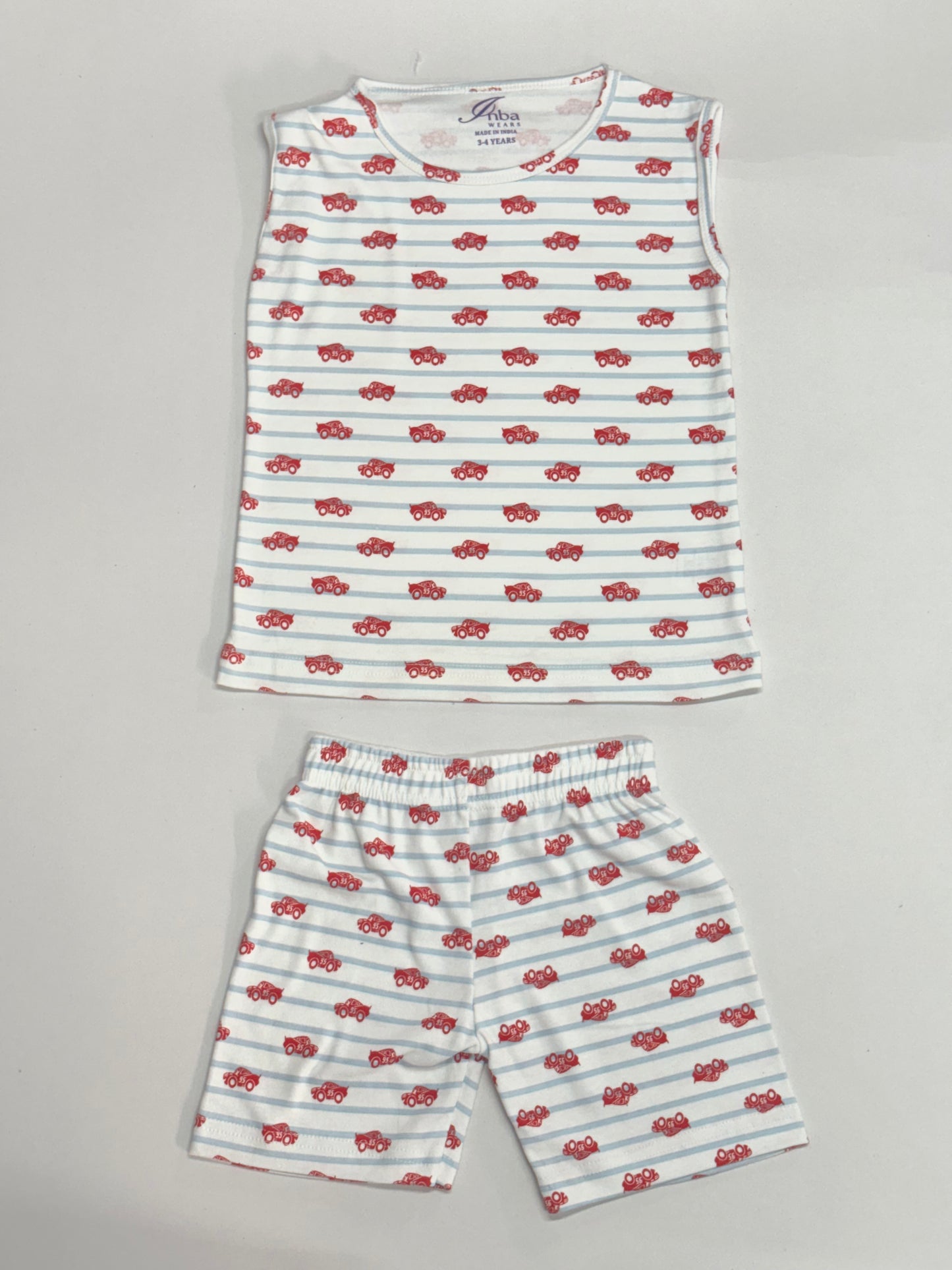 Red car🚗-Sleeveless co-ords