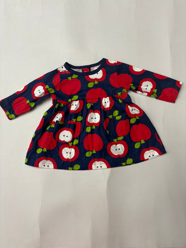 Apple  with packet -Baby Sleeveless Frock