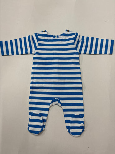Blue line- BabyJumpsuit