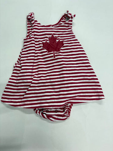 Red leaf  -Onesies frock