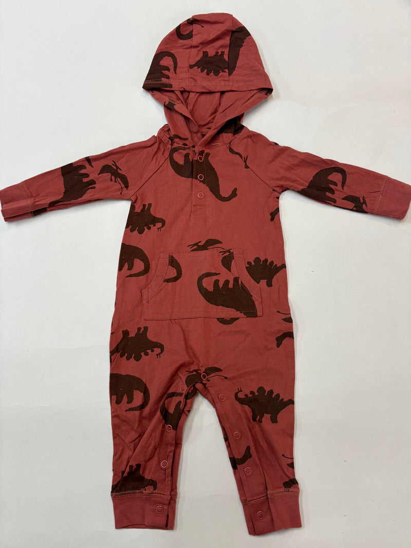 Hoodie -brown-Baby full Jumpsuits