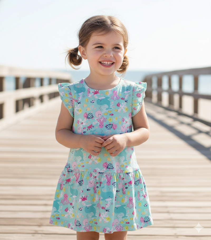 Aquarium themes -  baby frock