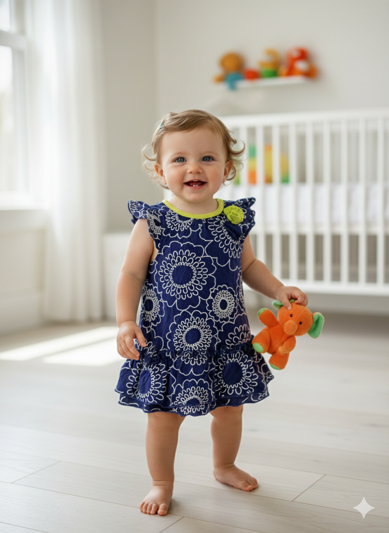 Dark blue -Baby Sleeve top