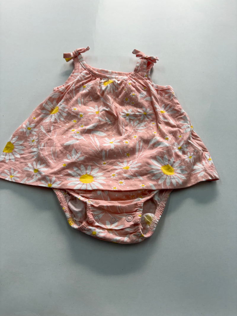 Pink floral - onesies frock