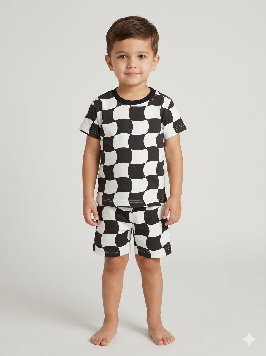 Mono Wave Kids Co-ord Set         premium quality.
