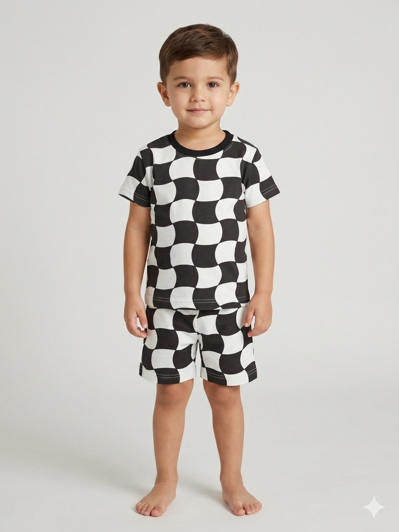 Mono Wave Kids Co-ord Set         premium quality.