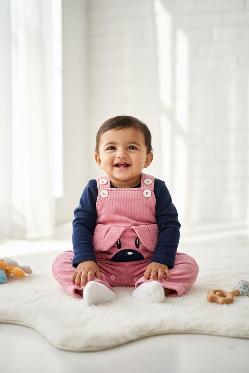 Navy -Full Sleeve Dungaree