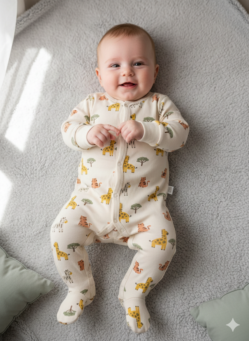 Animals-Baby full Jumpsuits