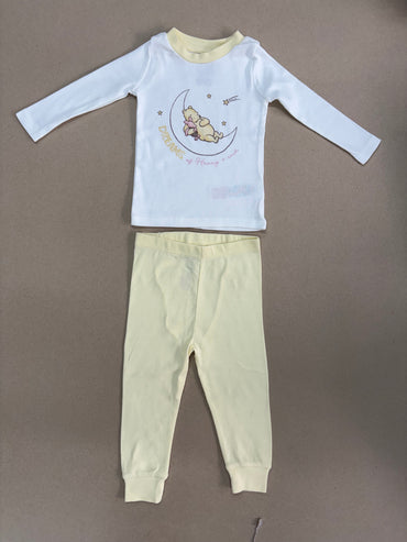 White with yellow DREAMS - full sleeve set