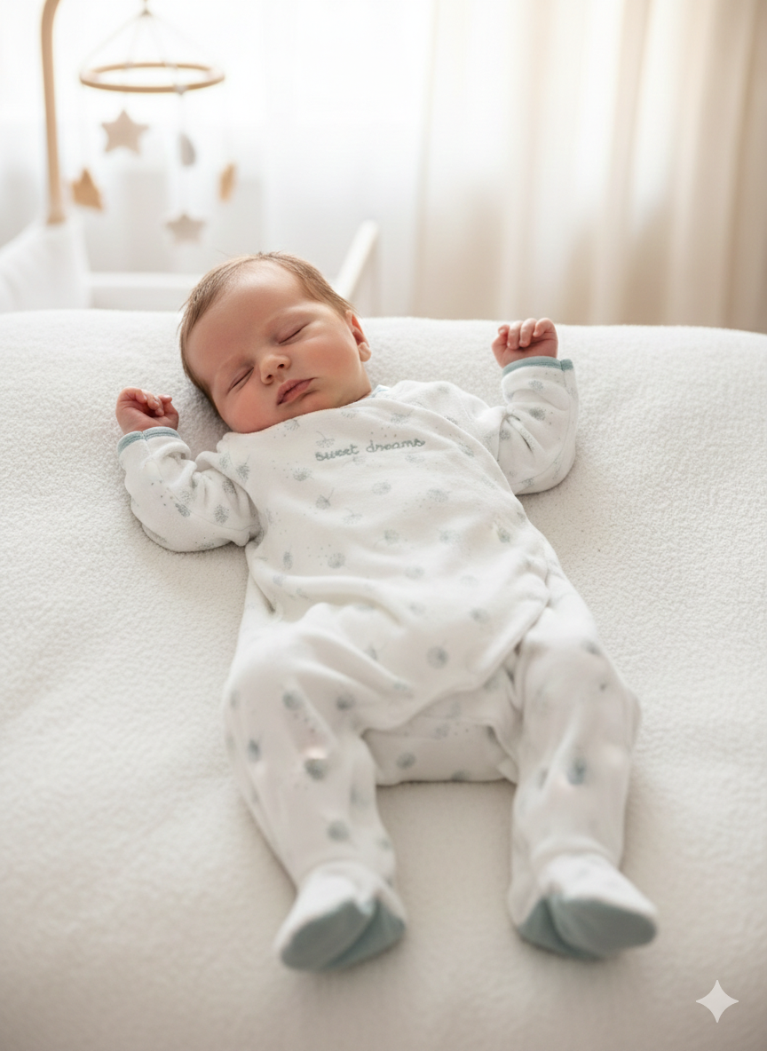 Collar -White  sweet dreams Baby full Jumpsuits