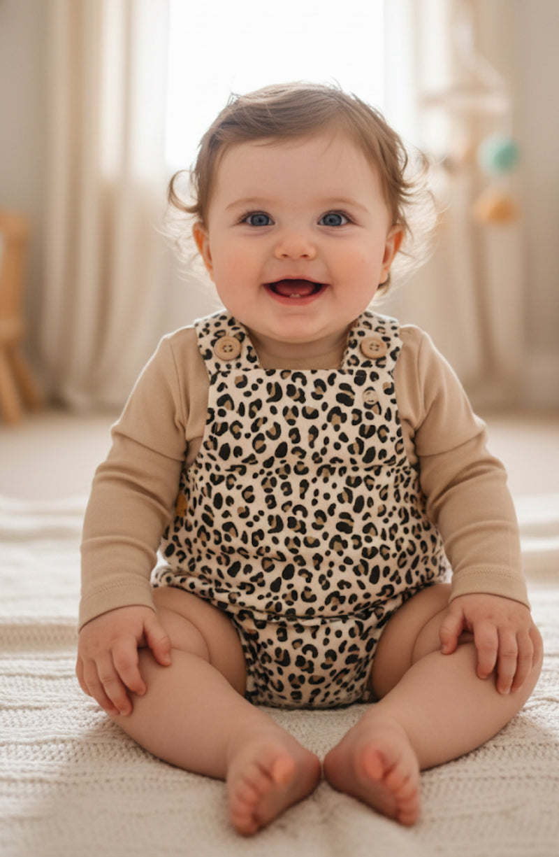 Leopard - Full Sleeve Dungaree