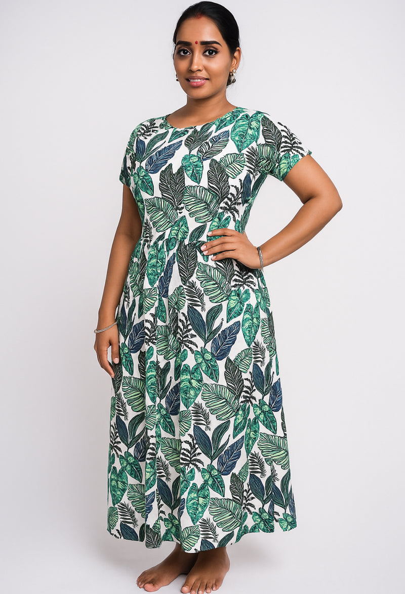 Green leaf Women’s Non Feeding Maxiwear