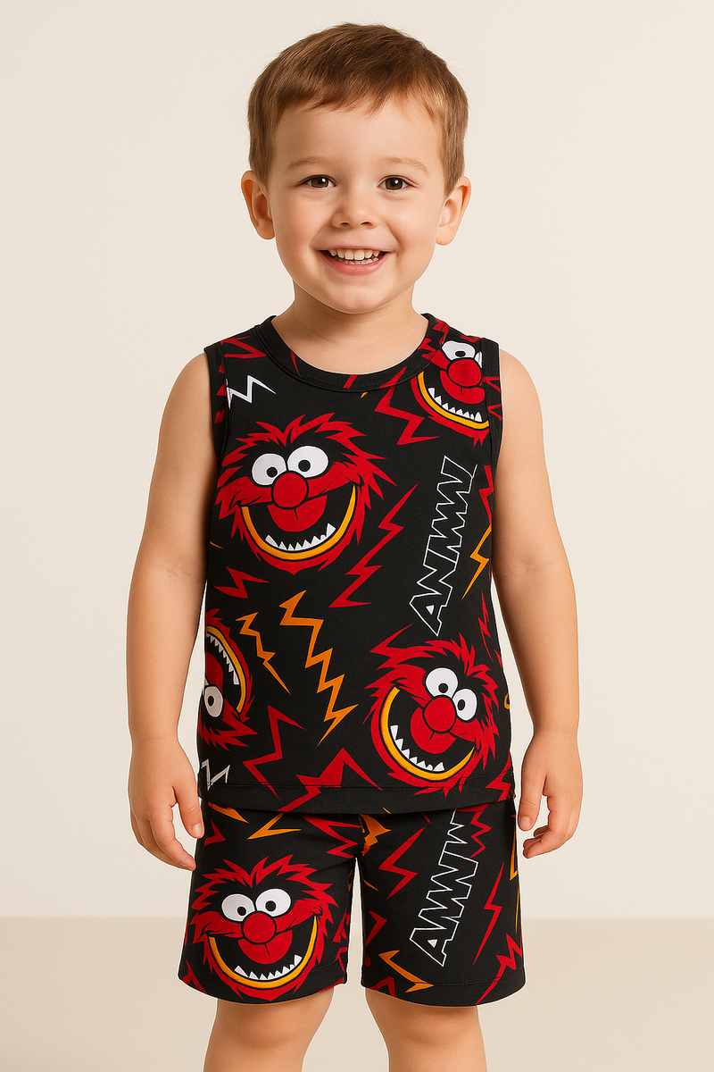 Black & Red - Sleeveless co-ords