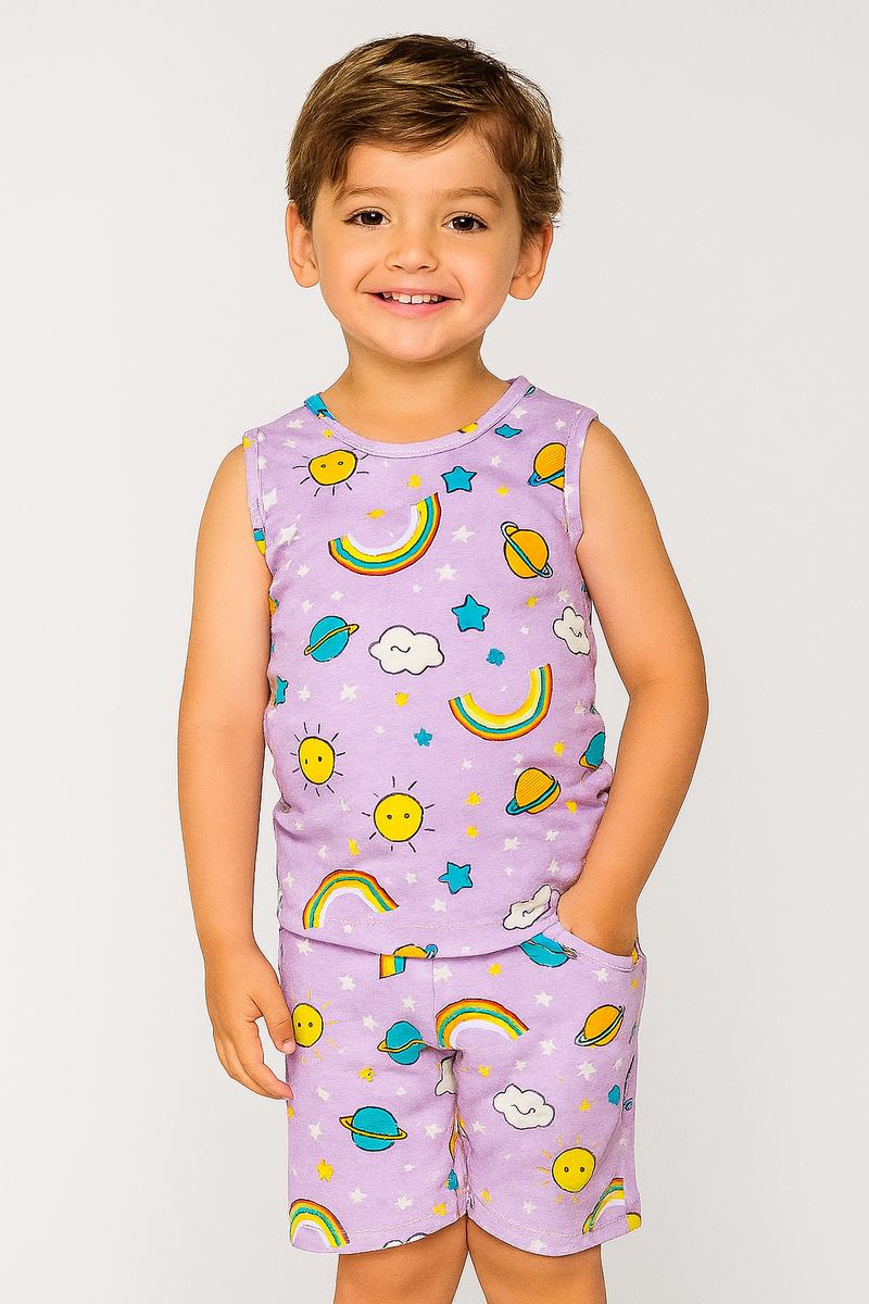 Rainbow - Sleeveless co-ords