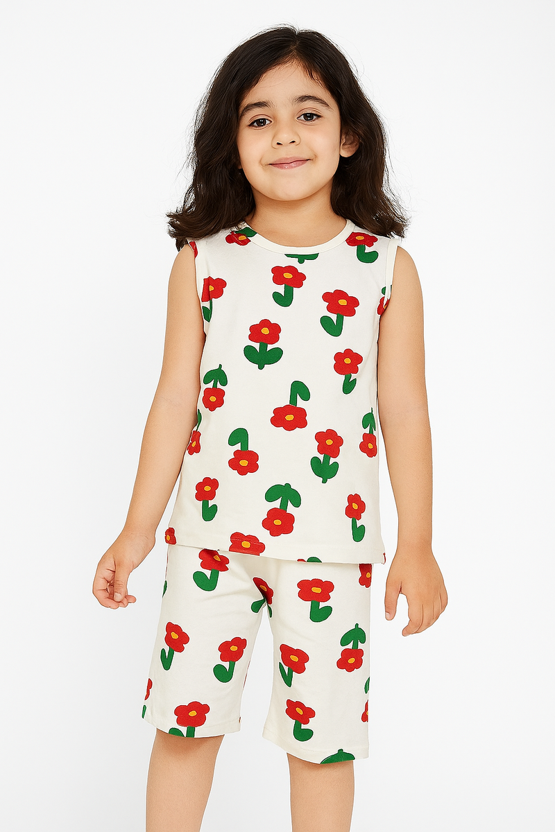 Flowers - Sleeveless co-ords
