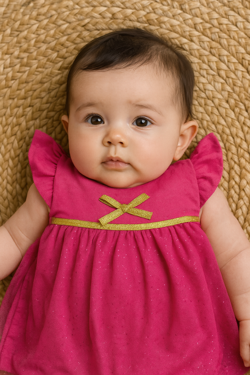 Pink net Frock - Girls Frock