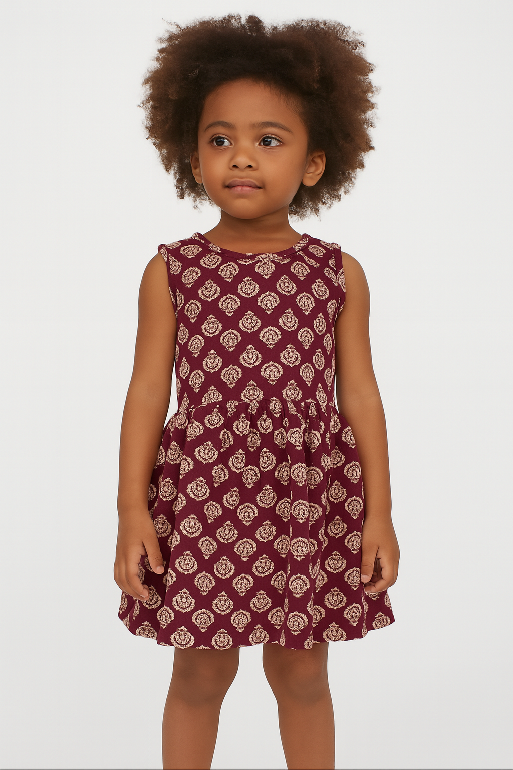 Maroon- Baby Frock