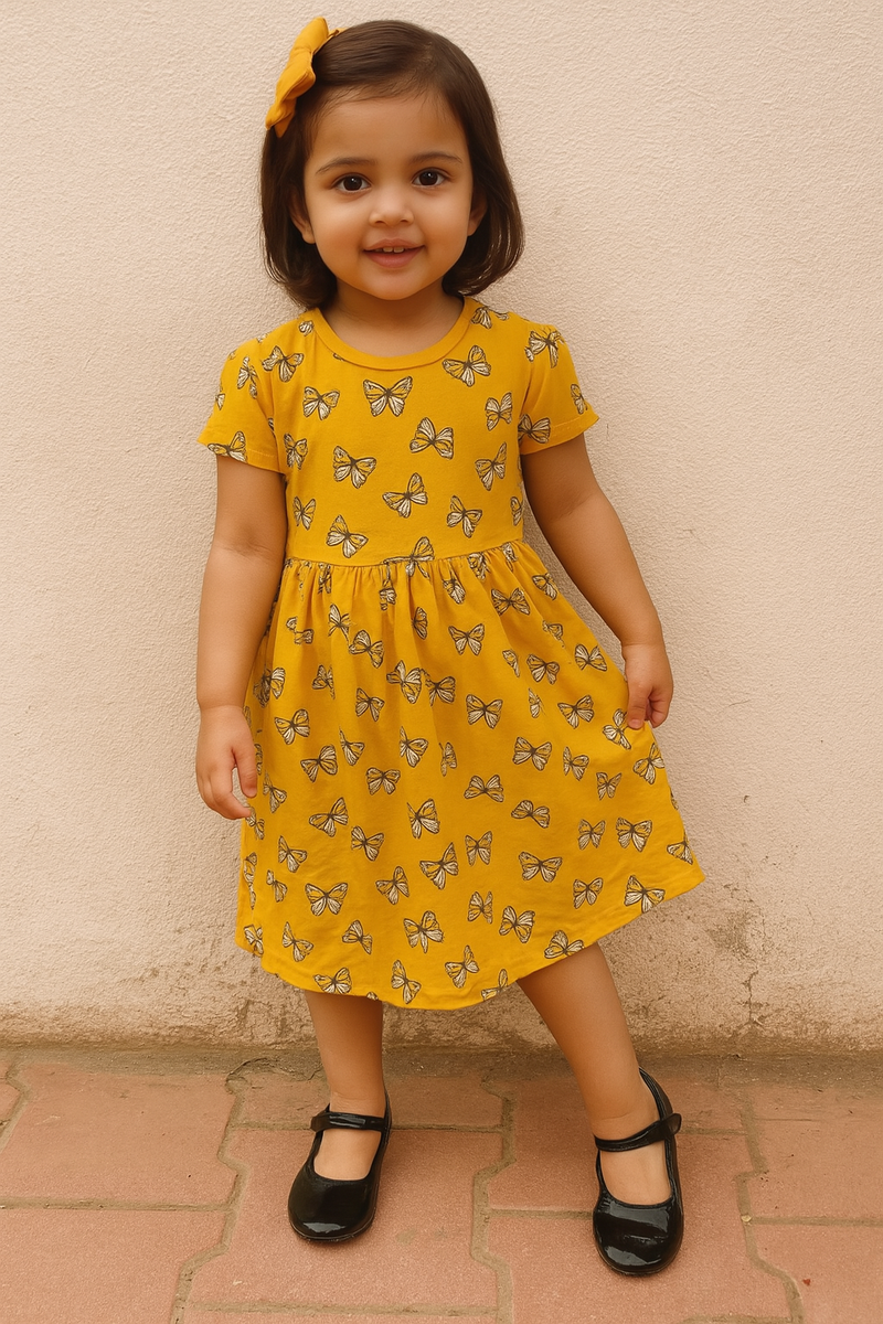 Butterfly - Girls Sleeveless Frock