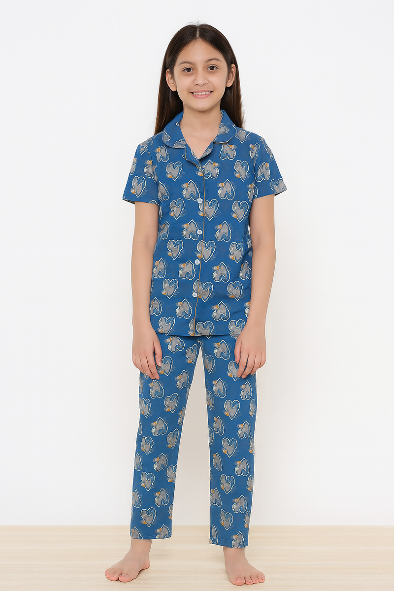 TEENAGE GIRLS COLLAR NIGHT SUITS INC:08