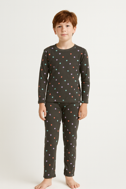 Premium loop net IN-009- LoopKnit Gray Stars